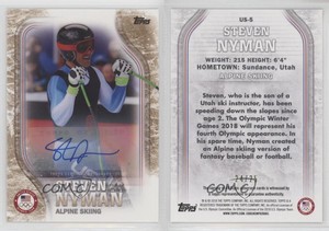 2018 US Olympic & Paralympic Team and Hopefuls Gold /25 Steve Nyman Steven Auto