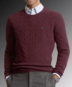 $148 Polo Ralph Lauren Cable Knit Wool-Cashmere Sweater / Men’s XXL / NWT - Picture 1 of 9