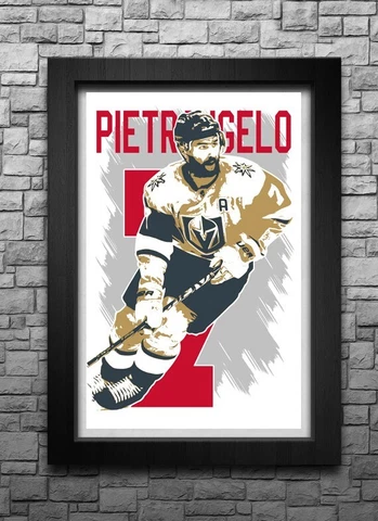 ALEX PIETRANGELO art print/poster VEGAS GOLDEN KNIGHTS FREE S&H! JERSEY D8 Cover
