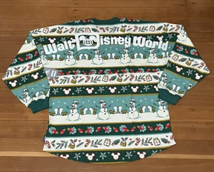 New Green Adult Walt Disney World Holiday Spirit Jersey Mickey Mouse Christmas - Picture 1 of 8