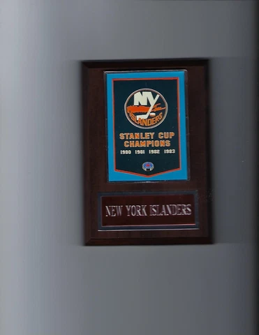 NEW YORK ISLANDERS PLAQUE NY STANLEY CUP CHAMPIONS CHAMPS HOCKEY NHL Cover