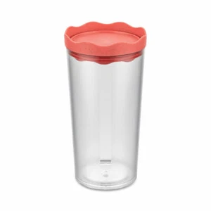 Koziol Storage Jar Prince L, airtight container, plastic, Nature Coral, 1 L - Picture 1 of 2