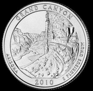 2010 D Grand Canyon National Park Quarter Arizona "Brilliant Uncirculated" ATB - Picture 1 of 2