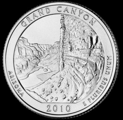 2010 D Grand Canyon National Park Quarter Arizona "Brilliant Uncirculated" ATB - Image 1 of 2
