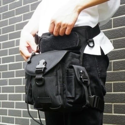 Men's Military Adjustable Tactical Drop-Leg Gun Holster Utility Bag Pistol Pouch - Image 1 of 4