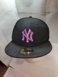new york yankees new era 59fifty fitted hat 7 3/8 - Picture 1 of 6