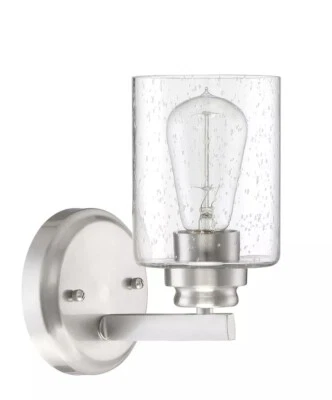 Lámpara de pared artesanal 50501 dorada 9" de alto - níquel Foto 1 de 4