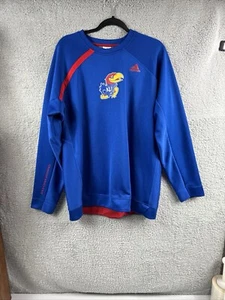 Kansas Jayhawks Pullover Sweatshirt Adidas Herren Große L Blau - Bild 1 von 17