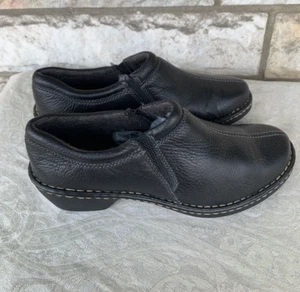 Eastland Amore Leather Slip On Casual Comfort Shoes Size 9 Black  Rounded Loafer - Picture 1 of 13