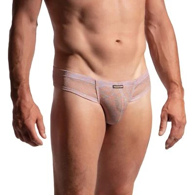 Manstore M2291 Cueca Atrevida Masculina Roupa Íntima Hipster Slip Bolsa para Melhorar Glitter - Imagem 1 de 2