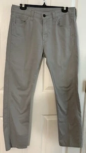 Vintage Levi's 513 gerade grau Herren Jeans 30 x 30 schwarz Leder Etikett schwarzes Etikett - Bild 1 von 9