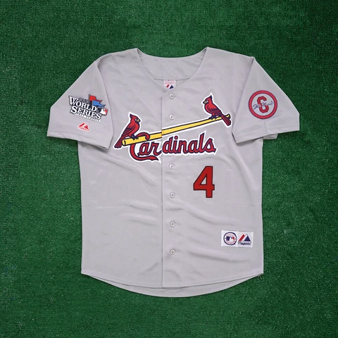 Yadier Molina 2013 St. Louis Cardinals World Series Grey Road Men's Jersey Cover