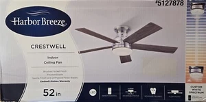 Harbor Breeze Crestwell 52-in Color-changing LED Remote Ceiling Fan - 5127878 - Picture 1 of 1