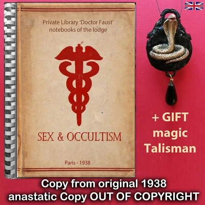 antique book grimoire magic rare esoteric manuscript occultism witchcraft manual - Image 1 of 4