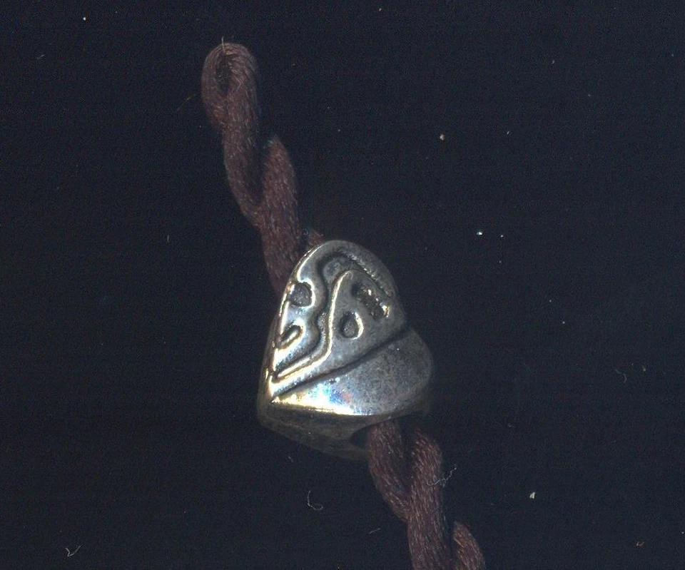 Ciondolo Cuore argento tibetano x catene snake 4mm - Immagine 1 di 1