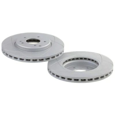 Front Slotted Brake Rotors 2PCS for Chevrolet Malibu 08-04, Pontiac G6 10-05 - Image 1 of 4