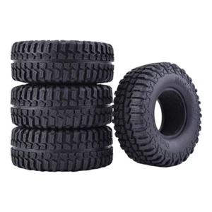4x 1.9" 102mm Rubber Rocks Crawler Tires Tyre for 1/10 Traxxas SCX10 RC Car - Picture 1 of 9