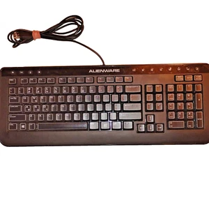 Alienware SK-8165 USB Wired Multimedia Gaming Keyboard – Tested Works Great - Picture 1 of 4