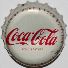 Vintage soda pop bottle cap COCA COLA Hund and Eger cork lined St Joseph MO