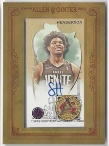 SCOOT HENDERSON 2023 TOPPS ALLEN & GINTER ROOKIE AUTO AUTOGRAPH RC CARD! - Picture 1 of 1