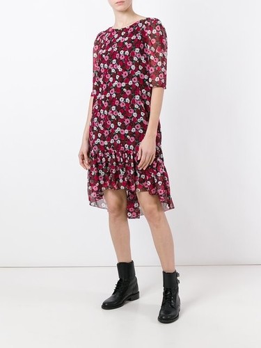 SAINT LAURENT (YSL) Vestito babydoll stampa floreale Saint Laurent nuovo con etichette taglia 38 $ 2490