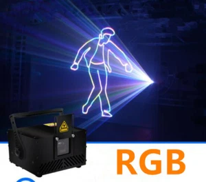 2W ILDA+SD card RGB Animation pattern DMX DJ Party Stage Laser Light lamp 2000mW - Picture 1 of 11