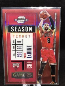 ZACH LAVINE 2020-21 PANINI CONTENDERS OPTIC RED HOLO PRIZM #15