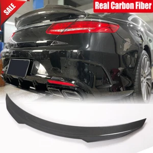 Real Carbon Rear Trunk Spoiler Wing For Benz W217 C217 S500 S550 S560 S63 Coupe - Picture 1 of 13