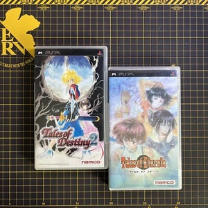 Lot 2 Tales of Eternia & Destiny 2 set PlayStation Portable PSP Japanese CIB - Picture 1 of 5