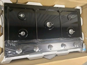 Samsung 36" NA36R5310FG Stainless 5 Burner Natural Gas Cooktop Black NIB  - Picture 1 of 4
