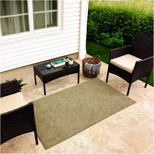Koeckritz Tweed Premium Mossy Bark Indoor Outdoor Turf Rug for Patios & Decks - Picture 1 of 27