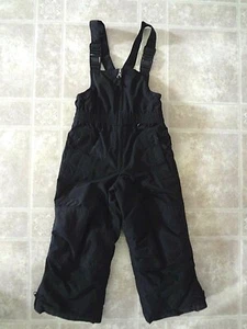 LANDS’ END Kids Squall Bib Snow Bib ~Sz 4~ Black - Picture 1 of 9