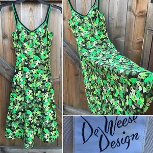 Vintage De Weese Design Swim And Sun Fashions Los Angeles California Dress 60s - Picture 1 of 12