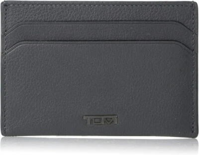 NWT TUMI Nassau SLG Money Clip Card Case Grey Texture Wallet Men's $110 - Image 1 of 4