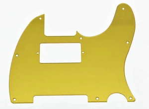 New Pickguard Telecaster Humbucker - Gold Mirror - Acrylic - Guitar Tele - Picture 1 of 3