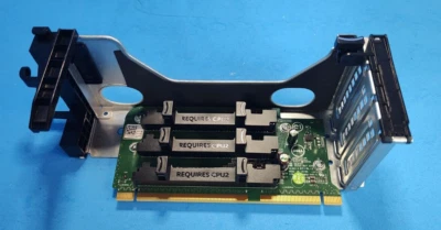 Dell PowerEdge R720 Server Riser 1 Cage w/3x PCI-Express 3.0 x8 Card Slots 1JDX6 - Image 1 of 2