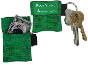 RESUSCITATION CPR FACE SHIELD IN KEY FOB - EMERGENCY MOUTH TO MOUTH CPR - Picture 1 of 2