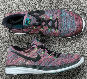 Nike Flyknit Lunar3 Radiant Emerald Mens Sz 13 New 698181 302 - Picture 1 of 7