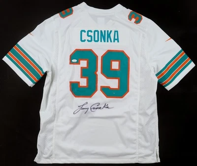 Larry Csonka Signed Miami Dolphins Nike Authentic Jersey (JSA COA)Super Bowl MVP - Image 1 of 4