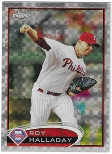 Topps Chrome Roy Halladay X-fractor #28 Philadelphia Phillies 2012 - Imagen 1 de 2