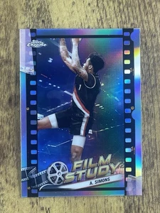 Scheda Basket 2024 Topps Chrome Refractor Film Studio #FS-20 Anfernee Simons - Foto 1 di 2