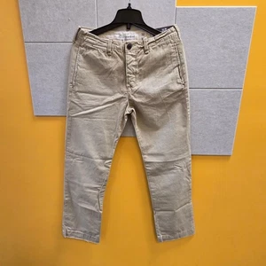 Pantalones chinos rectos ajustados beige para hombre Abercrombie & Fitch talla 30 x 30 - Imagen 1 de 6