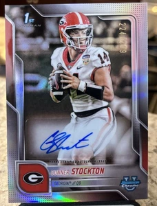 2025 Bowman Chrome U Gunner Stockton 1st Refractor Auto /299 #BCA-GS Georgia - Picture 1 of 2