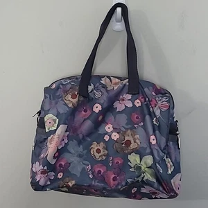 LeSportsac Grey Floral Nylon Handbag - Picture 1 of 12