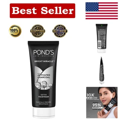 Lavado facial de carbón activado perfumado fresco - 100 g, aprobado para todo tipo de piel Foto 1 de 4