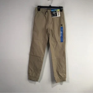 Hurley Performance Tapered Fit Jogger Youth Boy's Size 10/12 - Khaki Tan - Picture 1 of 8