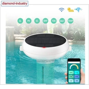 wiFi Chlorine Meter Solar Floating CL PH EC TDS ORP Water Quality Monitor Tester - Picture 1 of 10