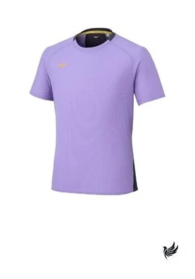 Mizuno тренировки носить сухой Aeroflow футболка дышащий 32MAC021 фиолетовый sizeM - Изображение 1 из 3