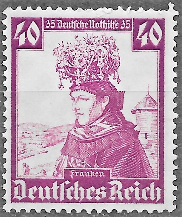 Alemania 3er Reich 1935 Fondo de Bienestar Mi# 597 MH  Foto 1 de 1