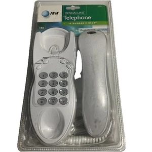 AT&T 146 Design Line Telefon Windchill Biały aparat słuchowy Kompatybilne biurko / ściana  - Zdjęcie 1 z 2